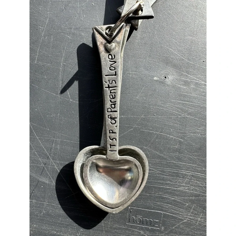 Metal Morphosis Heart of the Home Pewter Measuring Spoons Set About‎ 5 Inches